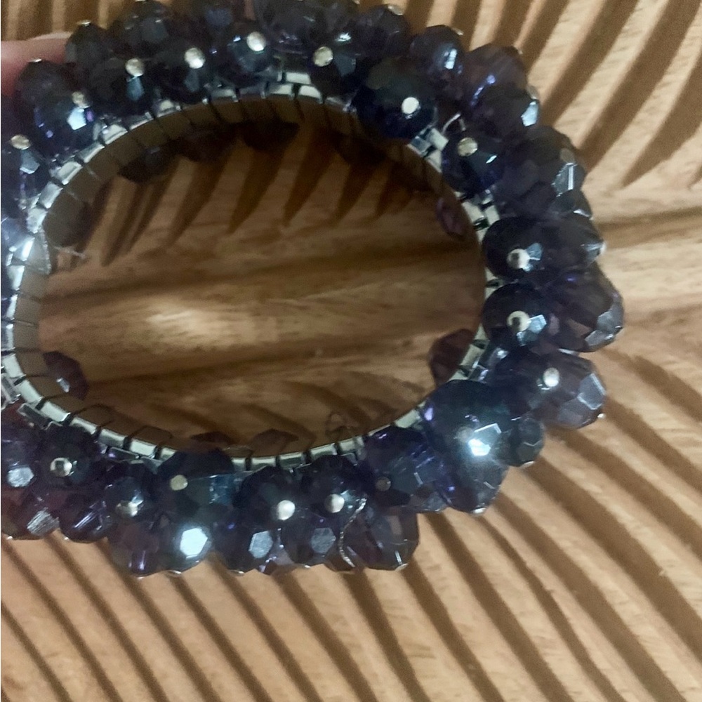 Elegant Purple Beaded Bracelet